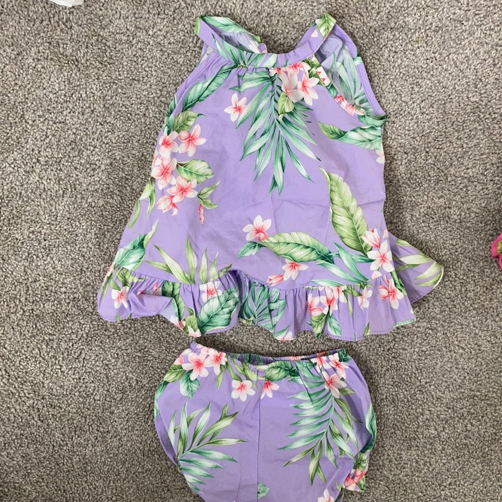 Baby Girl Hawaiian 2 piece set
